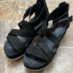 Eileen Fisher Black Sandals